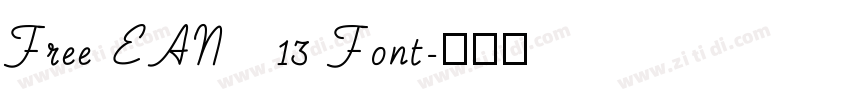 Free EAN   13 Font字体转换